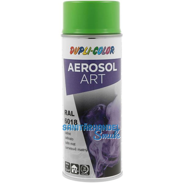 Dupli-Color Lackspray Aerosol Art 400ml gelbgr�n seidenmatt / RAL 6018