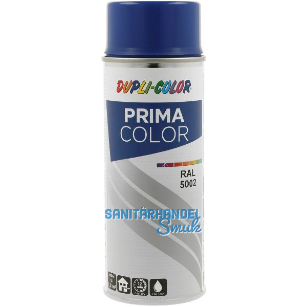 Dupli-Color Lackspray Prima 400ml, ultramarinblau gl�nzend / RAL 5002