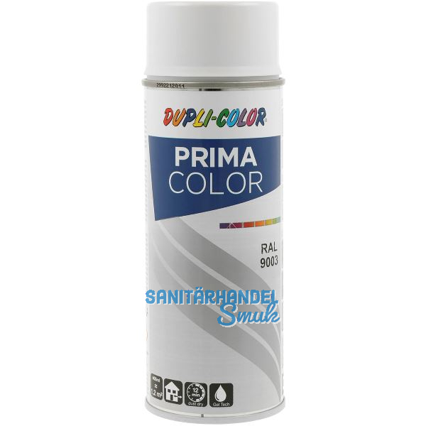 Dupli-Color Lackspray Prima 400ml, signalwei� gl�nzend / RAL 9003