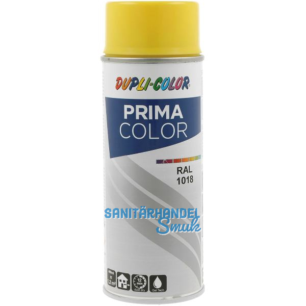 Dupli-Color Lackspray Prima 400ml, zinkgelb gl�nzend / RAL 1018