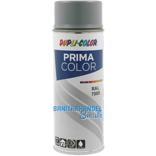 Dupli-Color Lackspray Prima 400ml, fehgrau gl�nzend / RAL 7000