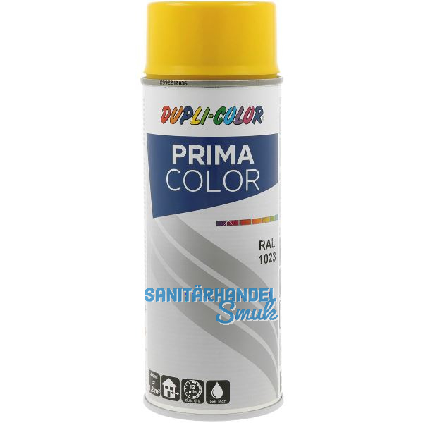 Dupli-Color Lackspray Prima 400ml, verkehrsgelb gl�nzend / RAL 1023