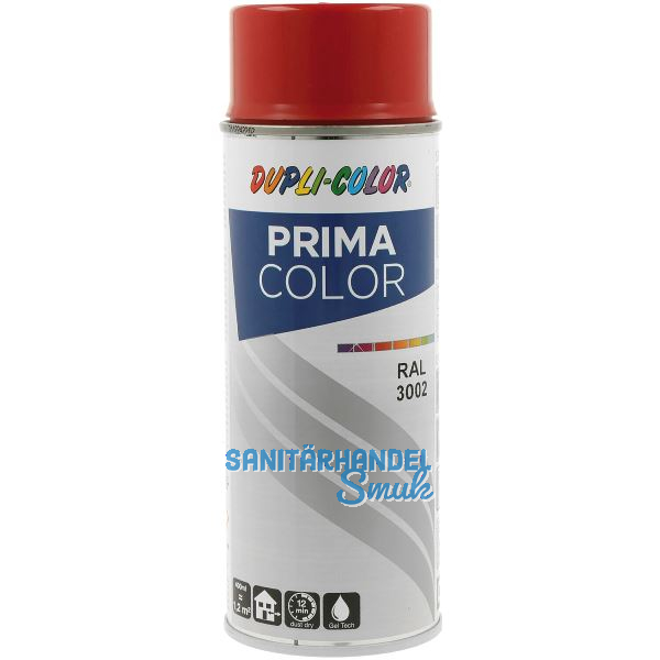 Dupli-Color Lackspray Prima 400ml, karminrot gl�nzend / RAL 3002