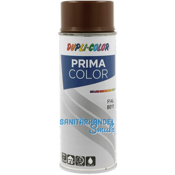 Dupli-Color Lackspray Prima 400ml, nussbraun gl�nzend / RAL 8011