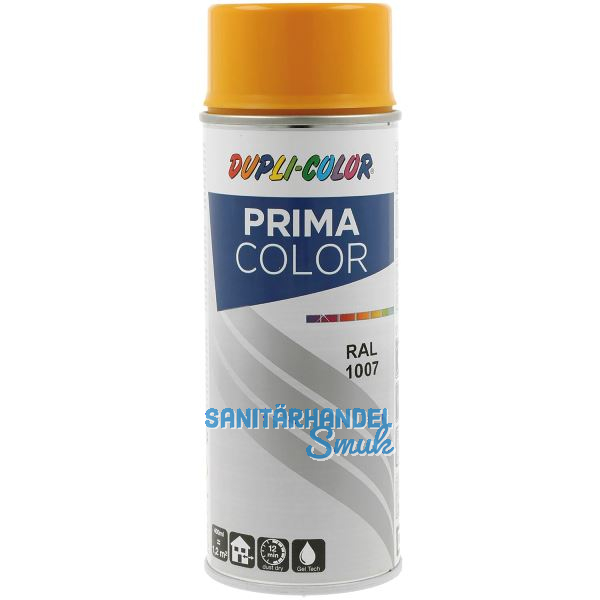 Dupli-Color Lackspray Prima 400ml, chromgelb gl�nzend / RAL 1007
