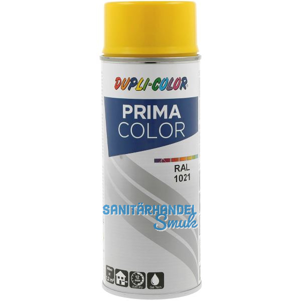 Dupli-Color Lackspray Prima 400ml, rapsgelb gl�nzend / RAL 1021