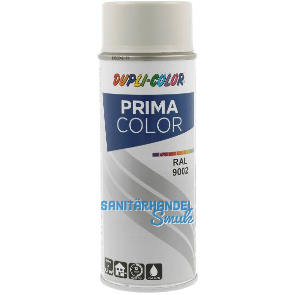 Dupli-Color Lackspray Prima 400ml, grauwei� gl�nzend / RAL 9002