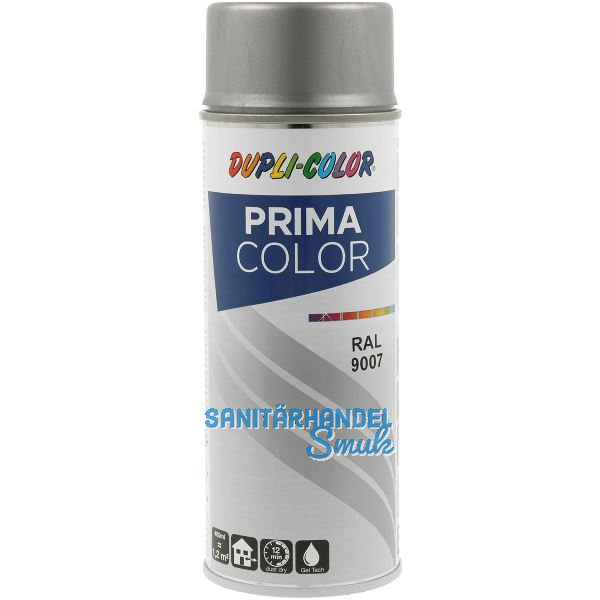 Dupli-Color Lackspray Prima 400ml, graualuminium seidenmatt / RAL 9007