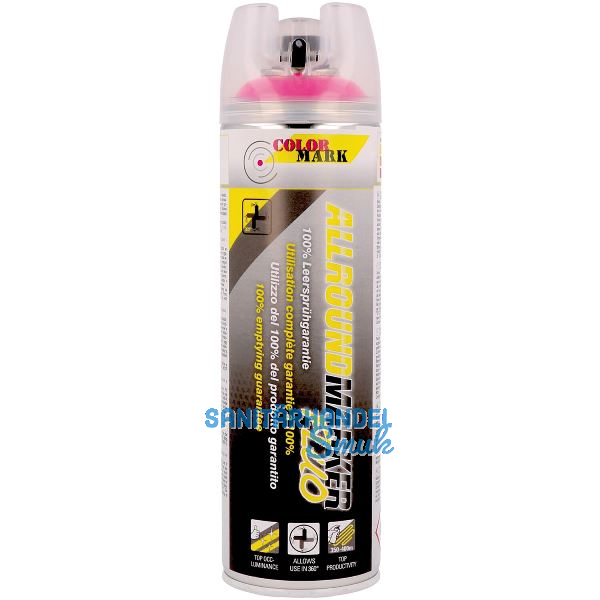 ColorMark Markierungsspray - Allroundmarker mit 360�-Ventil, leuchtpink