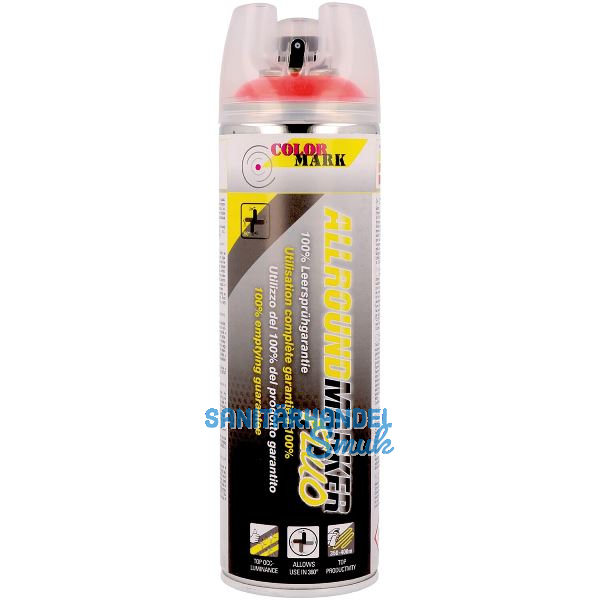 ColorMark Markierungsspray - Allroundmarker mit 360�-Ventil, leuchtrot