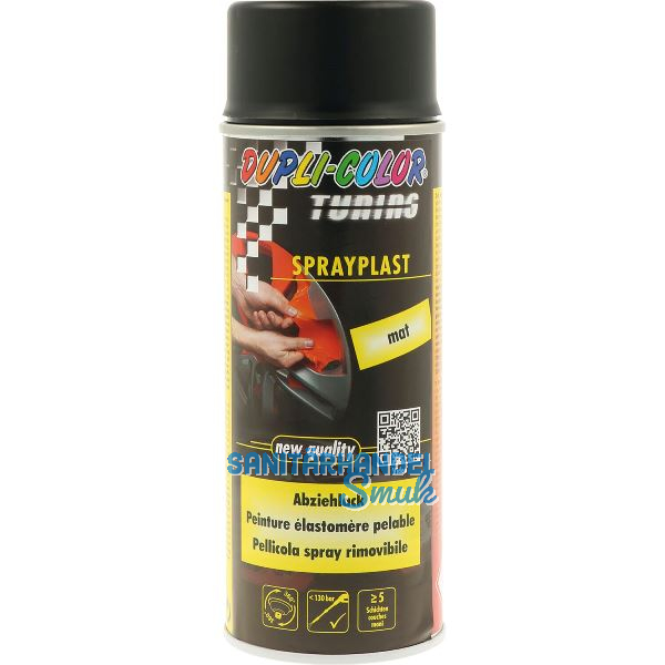 Dupli-Color Sprayplast 400ml schwarz matt