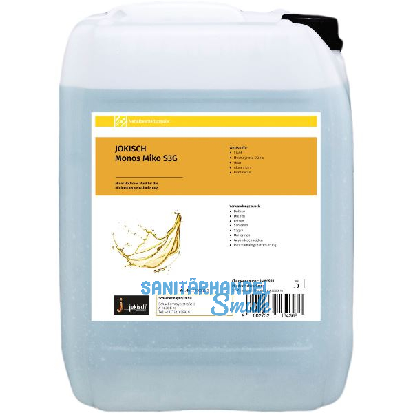 JOKISCH Minimalmengen - K�hlschmiermittel Monos Miko S3G Metall 5l