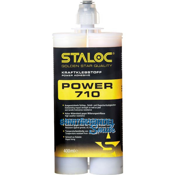STALOC 2K Klebstoff Power 710 400ml milchig wei� + Mischer