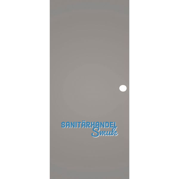 SOLIDO Glasschiebet�r BlackShine, mit Muschelgriff Bohrung 920x2100