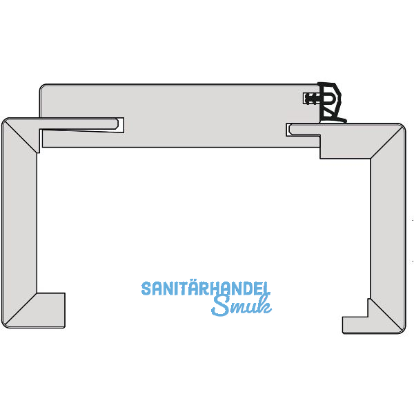 SOLIDO Smart Fertigholzzarge wei� glatt lackiert Links 600/2010/225 mm