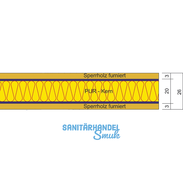 VARIOTEC Sandwich F�llungsplatte Haust�re TBA 1070/2270/26 mm