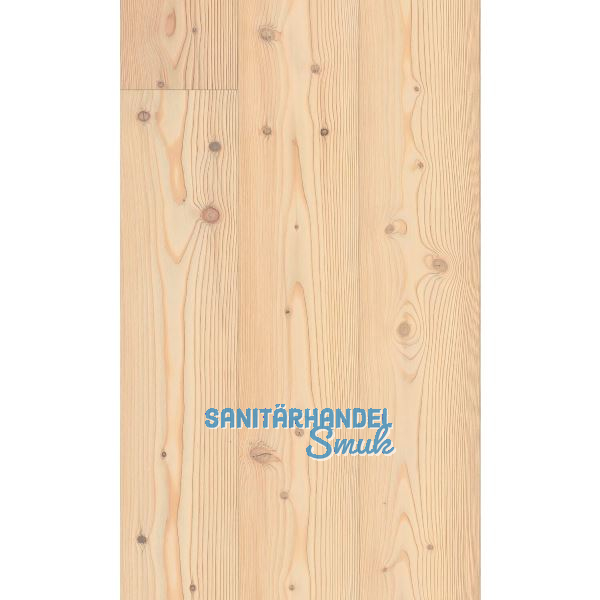 ADMONTER Bodenmuster Landhausdiele L�rche Alba, geb�rstet, wei� ge�lt