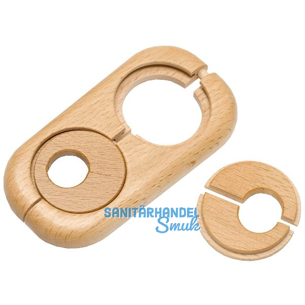HARO Doppelheizk�rperrosette Massivholz Buche 19/58 mm 3/8�