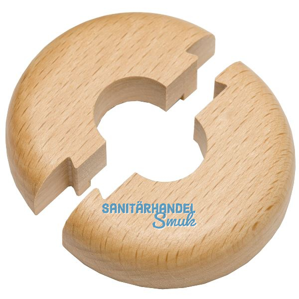 HARO Heizk�rperrosette Massivholz Buche farblos lackiert 22/50 mm 1/2�