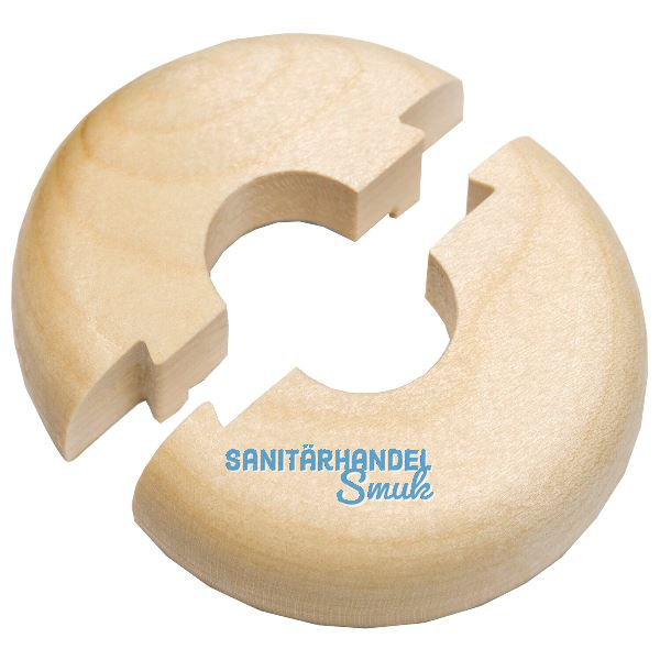 HARO Heizk�rperrosette Massivholz Ahorn farblos lackiert 22/50 mm 1/2�