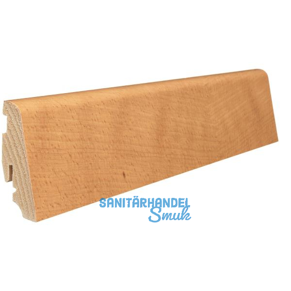 HARO Massiv-Sockelleiste furniert Buche ged�mpft ge�lt, 19x58