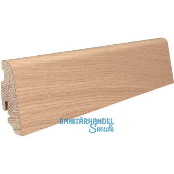 HARO Massiv-Sockelleiste furniert Eiche purowei� ge�lt, 19x58