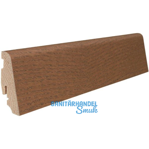 HARO Massiv-Sockelleiste furniert Bernsteineiche ge�lt, 19x58