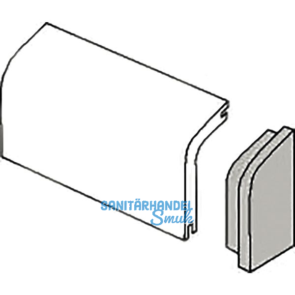 Endst�ck f�r Rohrabdeckleiste Eiche, rechts