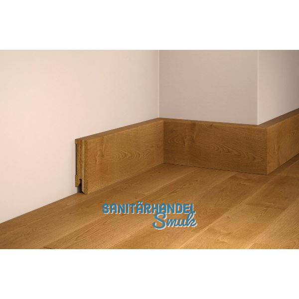 TILO Sockelleiste Eiche Alpin Caramel, massiv, versiegelt, geb�rstet 17/50