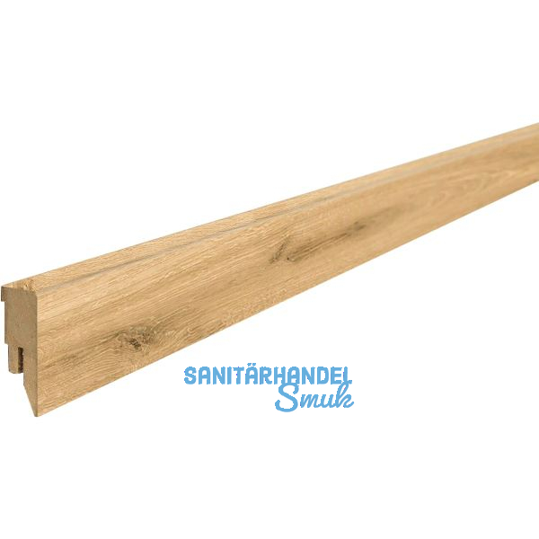 LICO Sockelleiste Vinyl Samteiche, Roheiche, Brauneiche, Cognaceiche Hell, 18/50