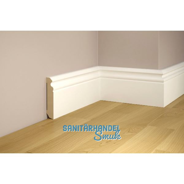 TILO Sockelleiste weiss RAL 9016 foliert 16/75