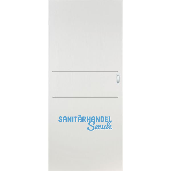 SOLIDO Donau Schiebet�re CPL Wei� 9016, 2 Lisenen 820x2070 mm