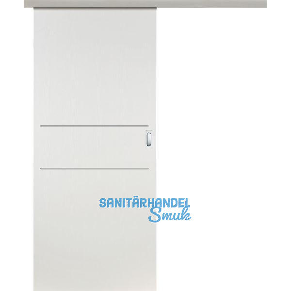 SOLIDO Donau Schiebet�re Set CPL wei� RAL 9016, 2 Lisenen, 1020x2070