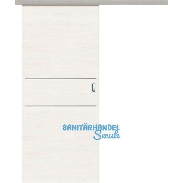 SOLIDO Donau Schiebet�re Set CPL Authentic Bianco quer, 2 Lisenen, 720x2070