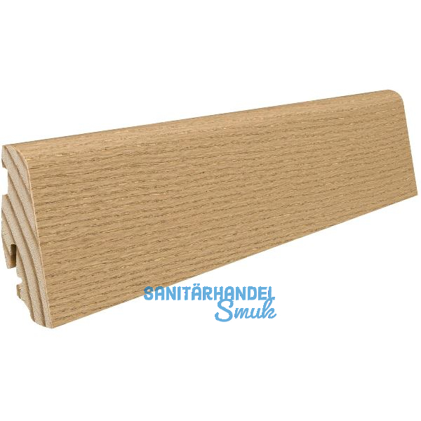 HARO Massiv-Sockelleiste furniert Eiche invisible ge�lt, 19x58
