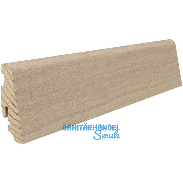 HARO Massiv-Sockelleiste furniert Eiche sandgrau naturaDur