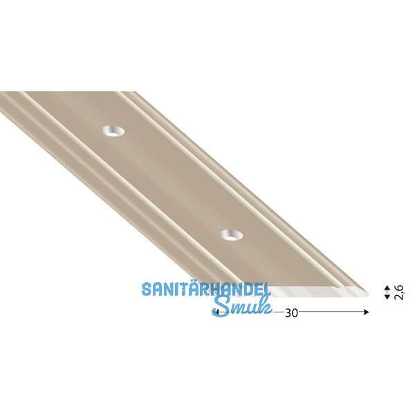 K�GELE Abdeckprofil Alu Edelstahloptik 30/2660 mm