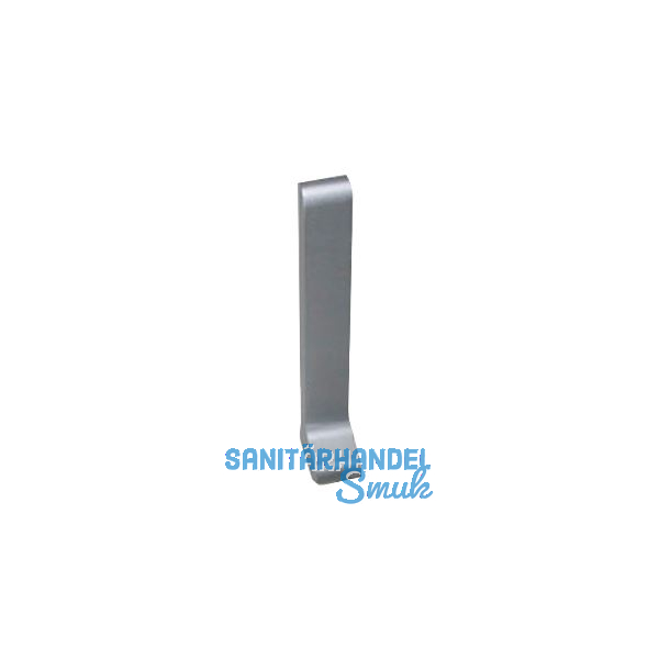 Endkappe links silber 15 x 40 mm