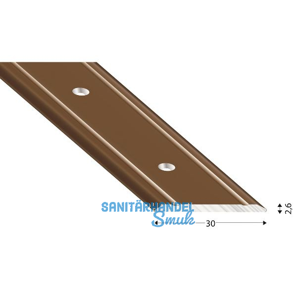 K�GELE Abdeckprofil Alu bronze eloxiert 30/1000 mm