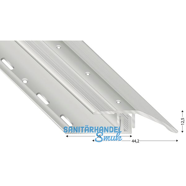 K�GELE Schr�gprofil 2700 silber eloxiert