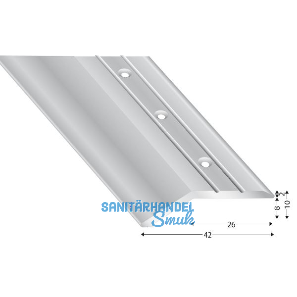 K�GELE Abschlussprofil 202, SB silber eloxiert gebohrt, 1000 mm