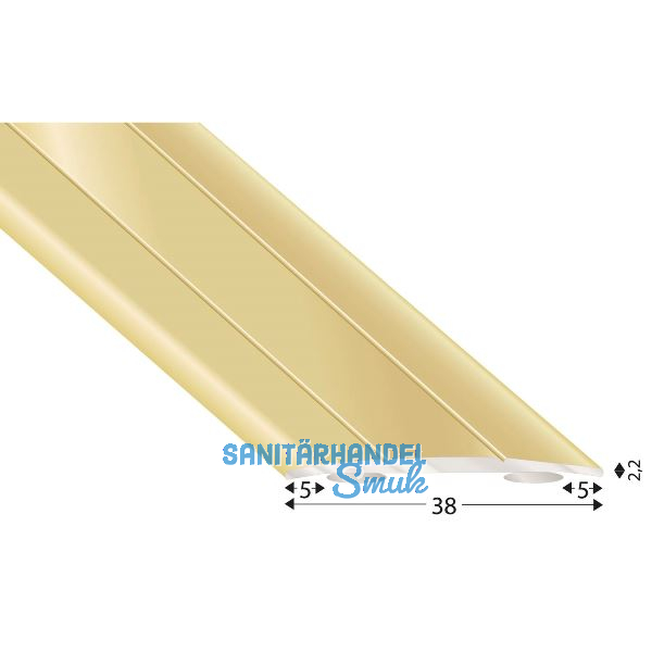 K�GELE Abdeckprofil Alu sand eloxiert, selbstklebend, Breite 38 mm, 2700 mm