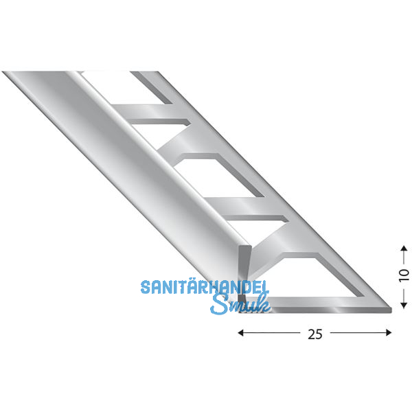 K�GELE Fliesenprofil PRIMO, Alu silber, Innenh�he 10 mm, 3000 mm