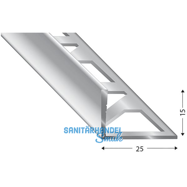 K�GELE Fliesenprofil PRIMO, Edelstahl, Innenh�he 15 mm, 3000 mm
