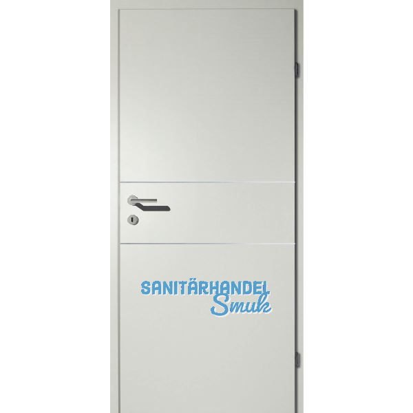 SOLIDO Smart Innent�re CPL Nebelgrau, 2 Lisenen VB Rechts TBA 850/2030mm