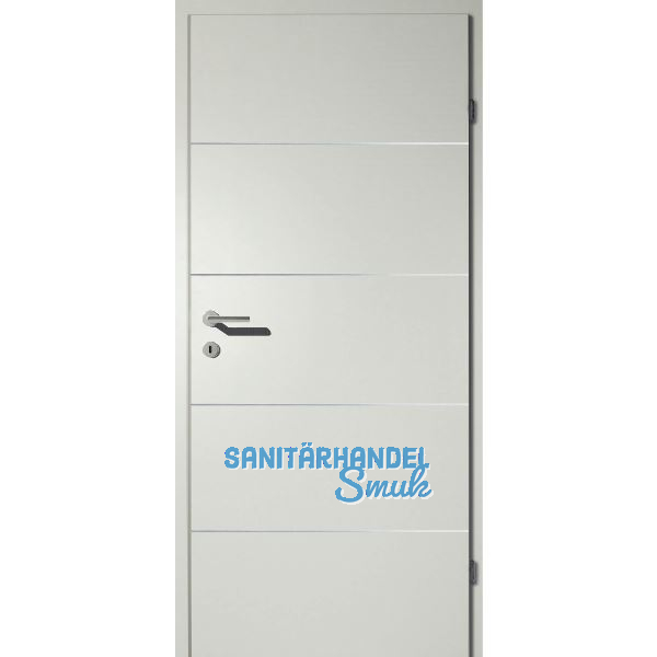 SOLIDO Smart Innent�re CPL Nebelgrau, 4 Lisenen VB Rechts TBA 750/2030mm