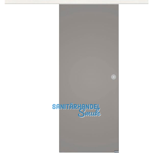 Glasschiebet�r Set BlackShine, 920x2100mm Inlay CPL Bianco Muschelgriff silber