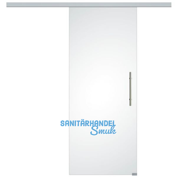 SOLIDO Glasschiebet�r Set Satiniert, Beschl�ge/Sto�giff silber, 820x2100