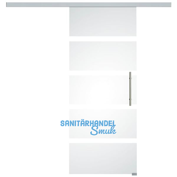 SOLIDO Glasschiebet�r Set Sensita 15, Beschl�ge/Sto�griff silber, 920x2100