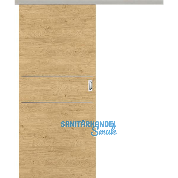 SOLIDO Donau Schiebet�re Set CPL Natura Eiche quer, 2 Lisenen, 820x2070